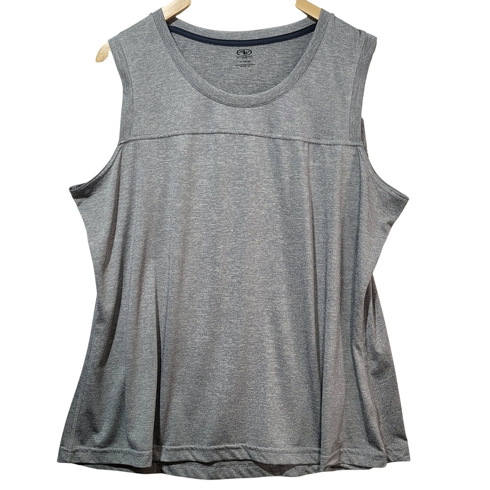 Athletic Works Mens XXL Grey Space Dye‎ Sleeveless Active Tank Top AW2009286
